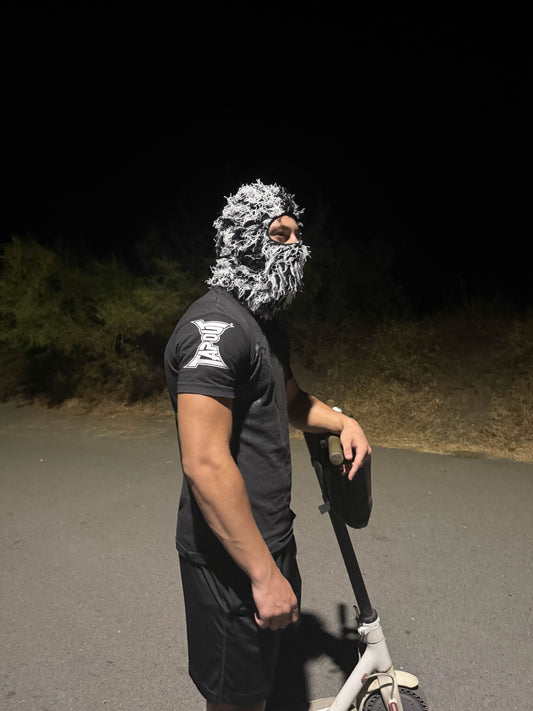 White Frostbite Ski Mask