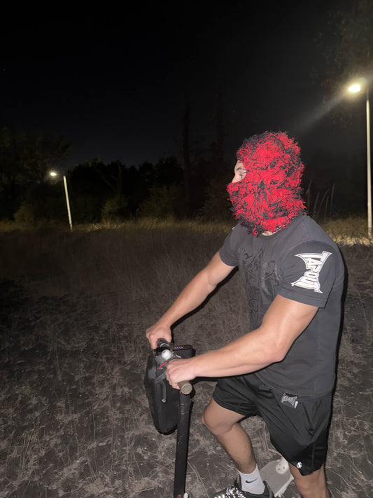 Red/Black Frostbite Ski Masks
